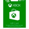 XBOX GIFT CARD 25$ USA 2 XBOX GIFT CARD 25$ USA