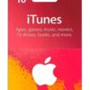 ITUNES 10 USD