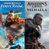 2 JUEGOS EN 1 ASSASSINS CREED VALHALLA MAS IMMORTALS FENYX RISING PS5