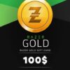TARJETA RAZER GOLD DE 100$ 1 Razer Gold 100 USD Gameforever
