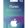 ITUNES 15 USD