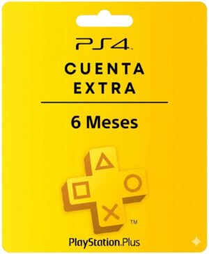 PSN PLUS EXTRA 6 MESES CUENTA PRINCIPAL PS4