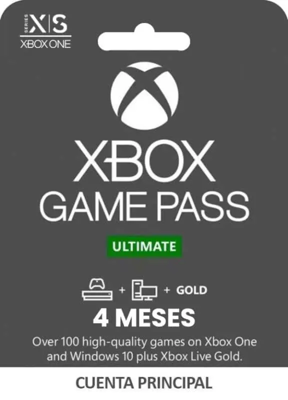 XBOX-GAME-PASS-ULTIMATE-SUSCRIPCION-DE-4-MESES-CUENTA-PRINCIPAL.webp XBOX GAME PASS ULTIMATE SUSCRIPCION DE 4 MESES CUENTA PRINCIPAL